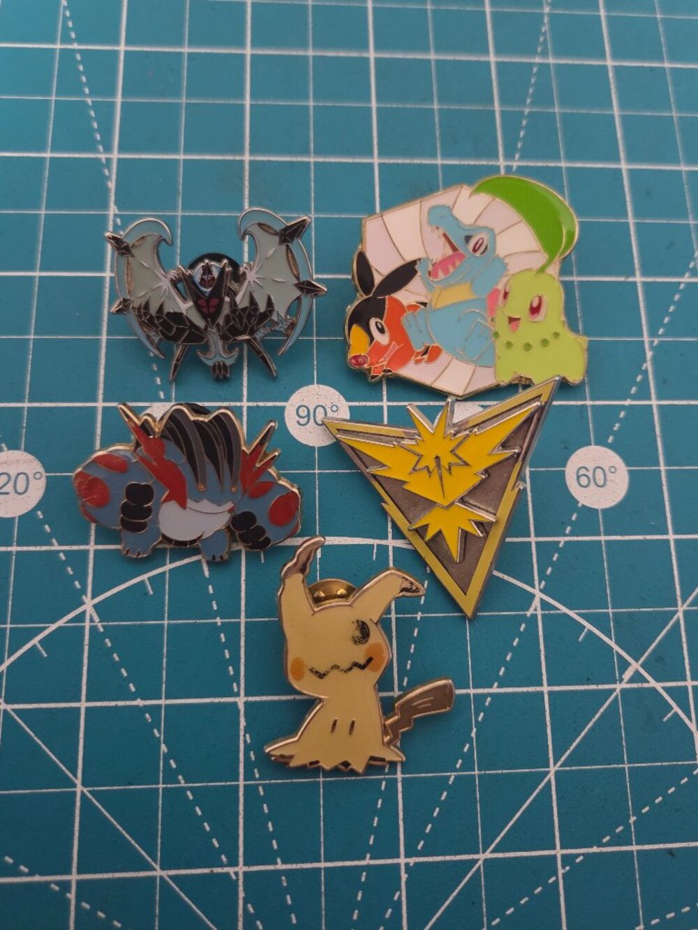 Pokemon OEM Enamel Pin Collection Official TCG Items - Lot of 5